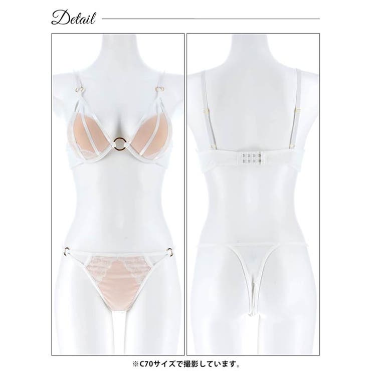 ヌーディーリングレースブラジャー&Tバックショーツ | Dazzy | 詳細画像13 