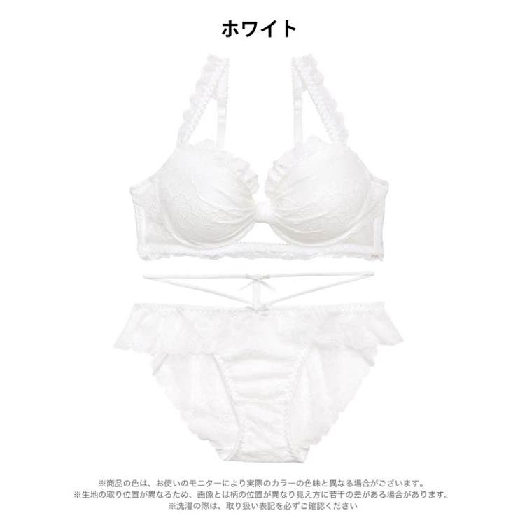 【かとゆり着用】ドーリーリボンコードブラジャー&バック透けフルバックショーツ | Dazzy | 詳細画像10 