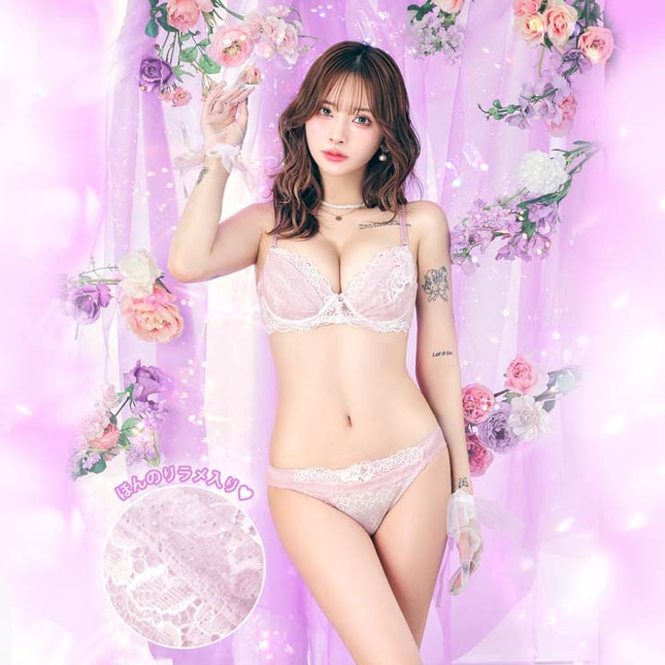 エレガンスチュールブーケブラジャー&フルバックショーツ | Dazzy | 詳細画像2 