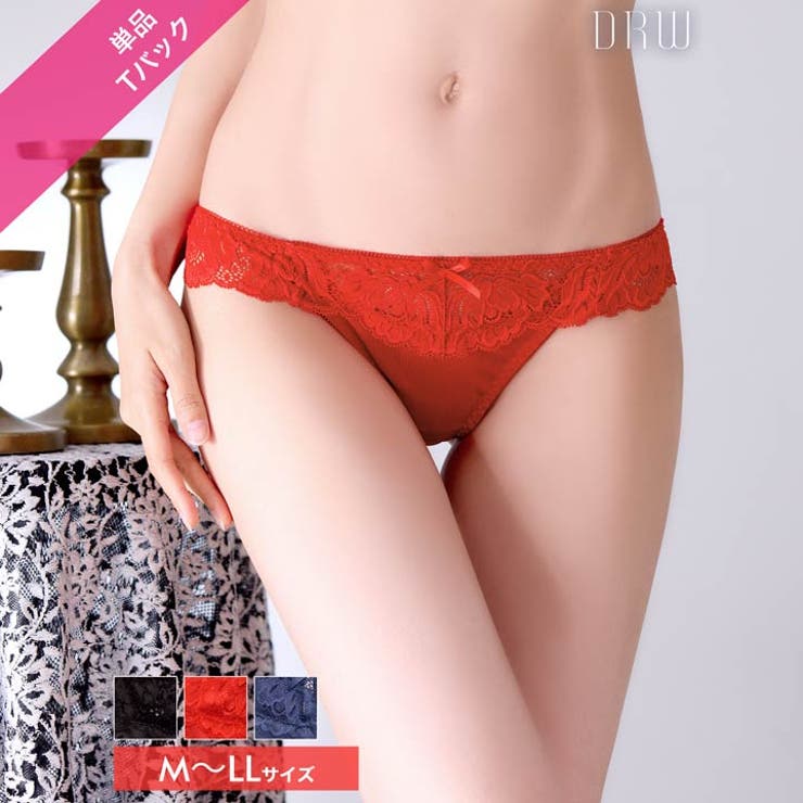 シンプルシアーレースTバックショーツ単品 | Dazzy | 詳細画像2 