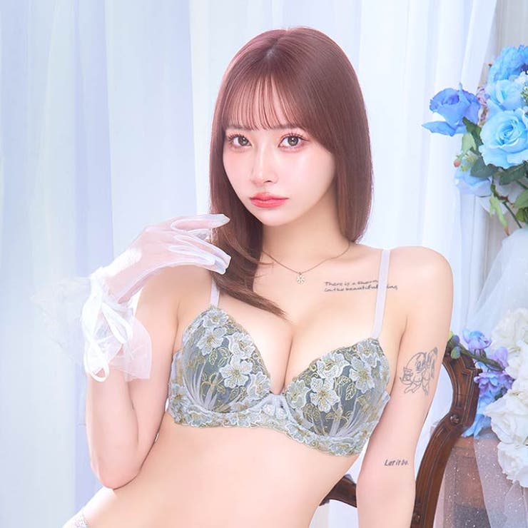 ノーブルシアーフルール脇高ブラジャー&フルバックショーツ | Dazzy | 詳細画像7 
