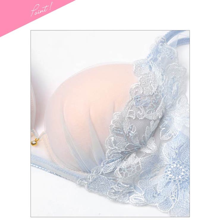 センシュアルアシンメトリーブロッサム脇高ブラジャー&フルバックショーツ | Dazzy | 詳細画像12 
