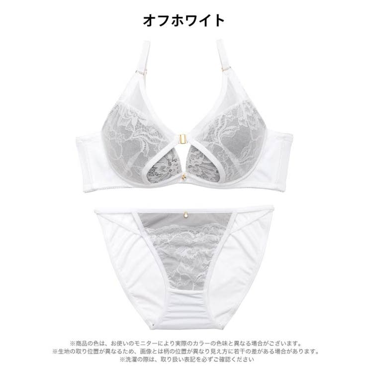 グラマラスヌーディレースブラジャー&フルバックショーツ | Dazzy | 詳細画像10 