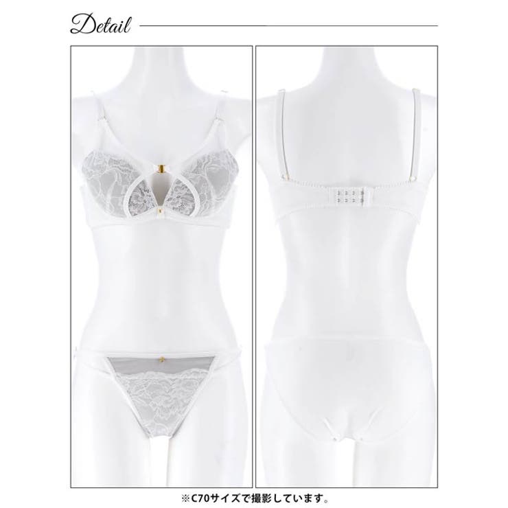 グラマラスヌーディレースブラジャー&フルバックショーツ | Dazzy | 詳細画像14 