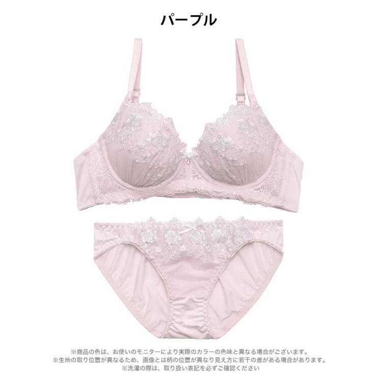 【ノンワイヤー】トゥインクルフラワーブーケブラジャー&フルバックショーツ | Dazzy | 詳細画像10 
