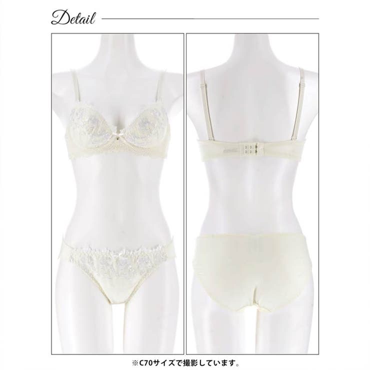 【ノンワイヤー】トゥインクルフラワーブーケブラジャー&フルバックショーツ | Dazzy | 詳細画像13 