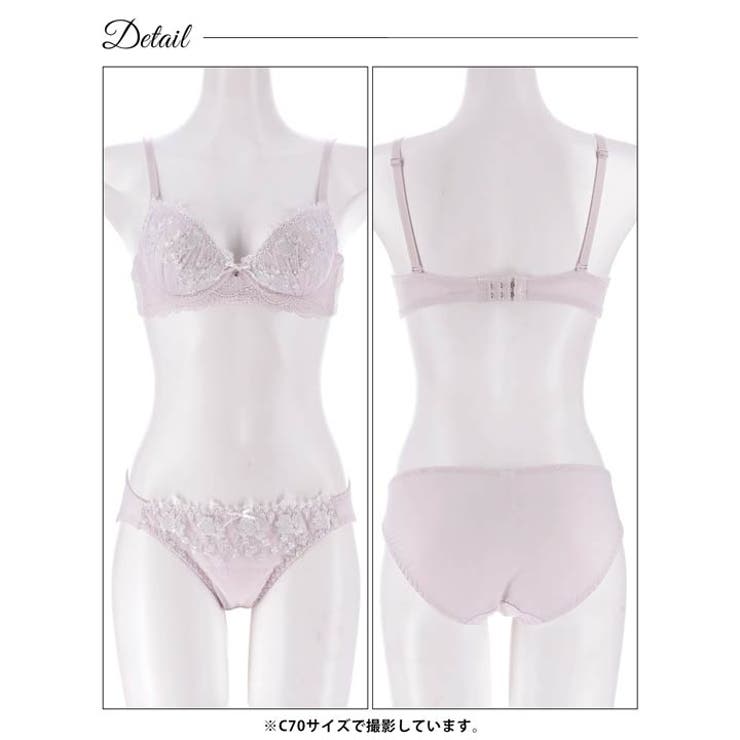 【ノンワイヤー】トゥインクルフラワーブーケブラジャー&フルバックショーツ | Dazzy | 詳細画像14 