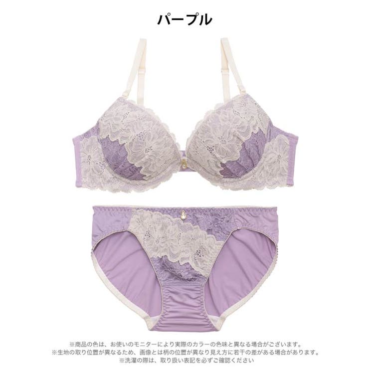 エレガントフローラルレースブラジャー&フルバックショーツ | Dazzy | 詳細画像8 