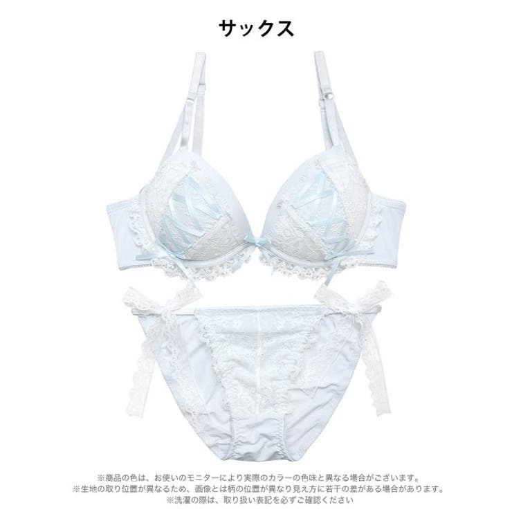 エンジェルレースアップブラジャー&フルバックショーツ | Dazzy | 詳細画像11 