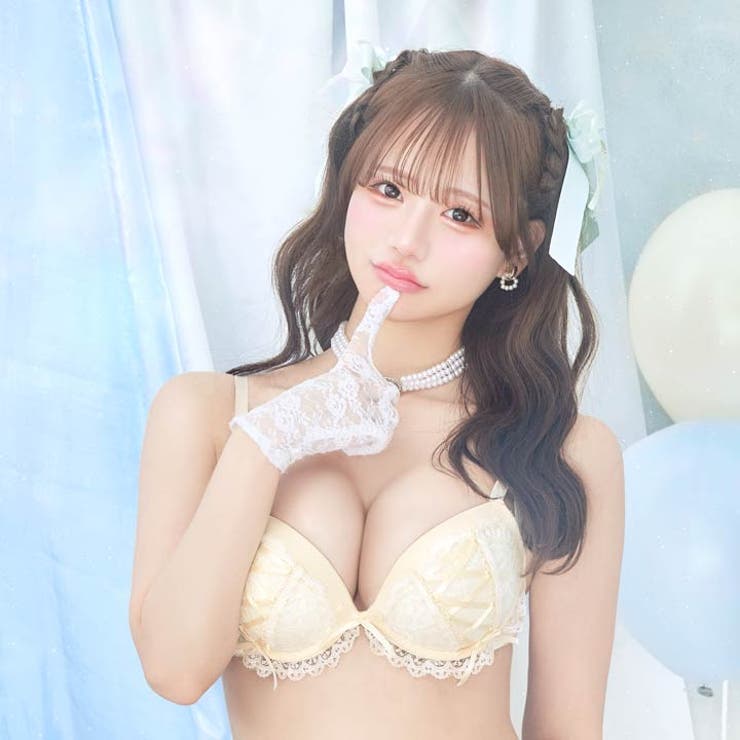 エンジェルレースアップブラジャー&フルバックショーツ | Dazzy | 詳細画像8 