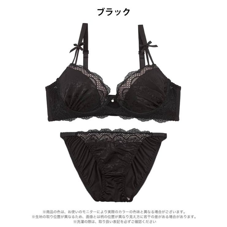【三上悠亜着用】ジャカードサテンレースブラジャー&バック透けフルバックショーツ | Dazzy | 詳細画像11 