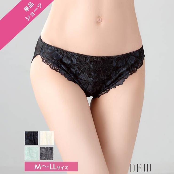 フロントフラワーレースフルバックショーツ単品 | Dazzy | 詳細画像1 