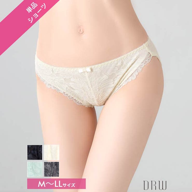 フロントフラワーレースフルバックショーツ単品 | Dazzy | 詳細画像2 