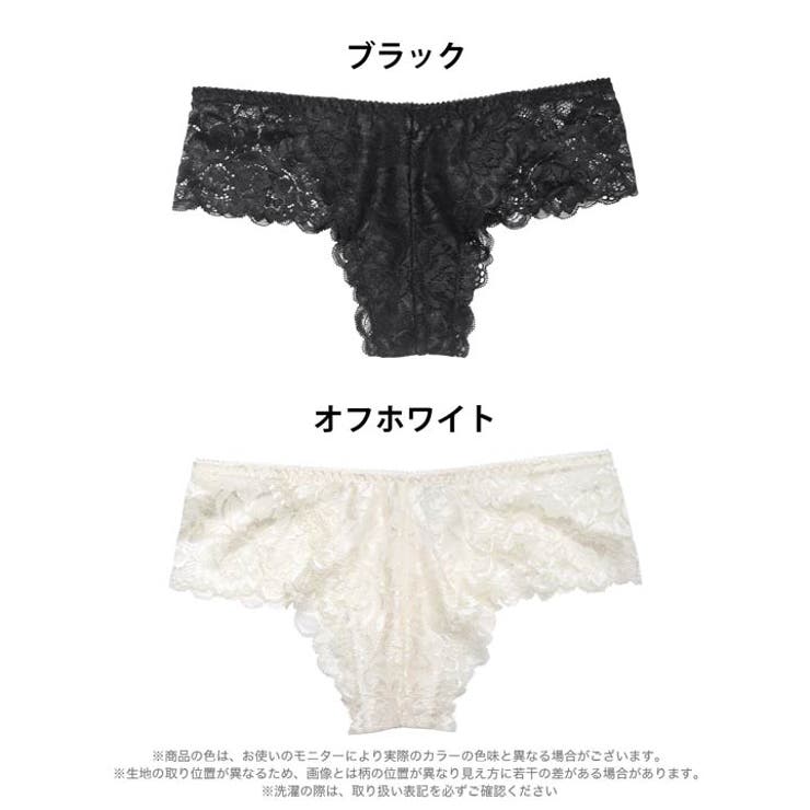 フラワー総レースハーフバックショーツ単品 | Dazzy | 詳細画像6 