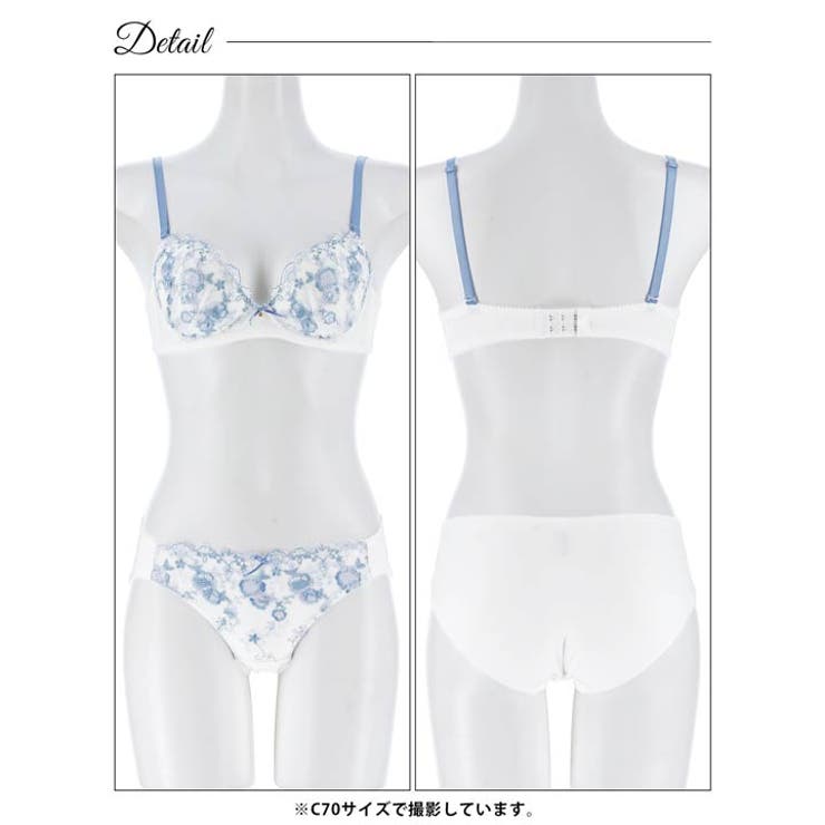イノセントフラワーブラジャー&フルバックショーツ | Dazzy | 詳細画像12 