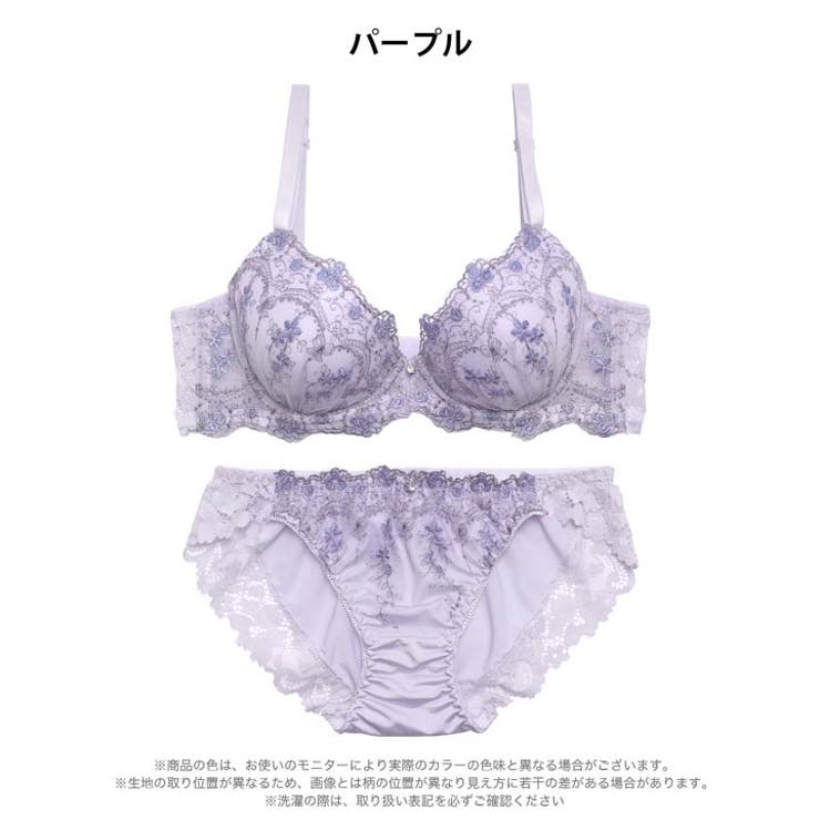 チャーミングブルームブラジャー&フルバックショーツ | Dazzy | 詳細画像8 
