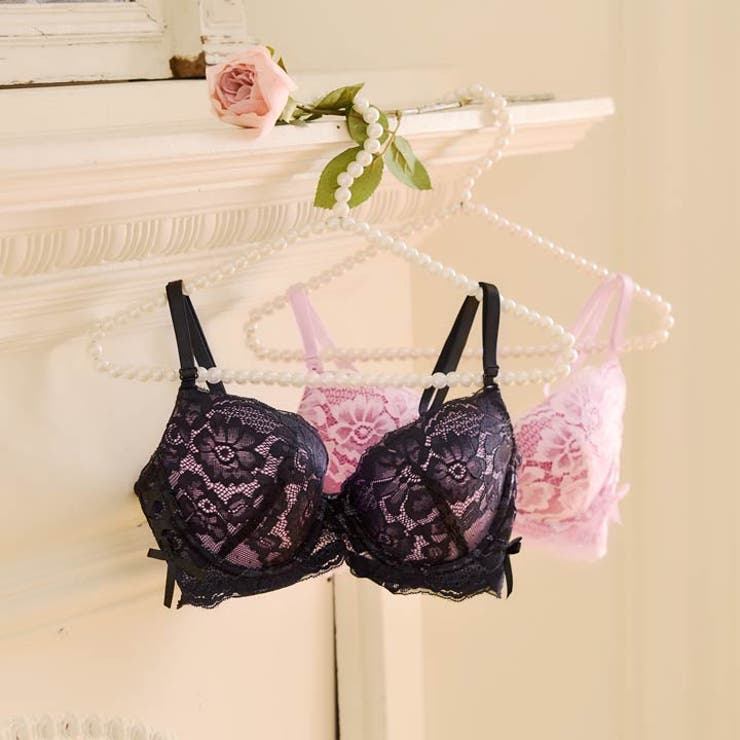 【三上悠亜着用】ブルームリボンレース脇高ブラジャー&バック透けフルバックショーツ | Dazzy | 詳細画像13 