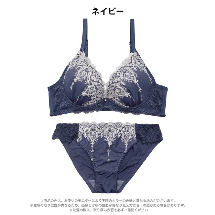 フェアリーハート脇高ブラジャー&フルバックショーツ | Dazzy | 詳細画像9 
