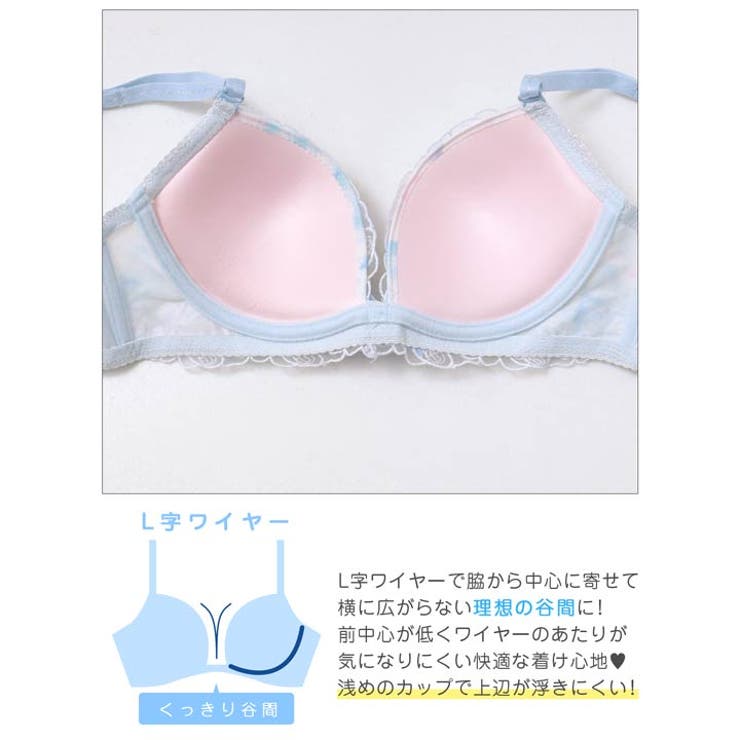 バタフライグラデーションブラジャー&フルバックショーツ | Dazzy | 詳細画像14 