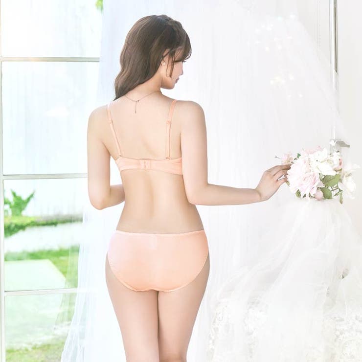 【ノンワイヤー】スウィートブルームブラジャー&フルバックショーツ | Dazzy | 詳細画像6 