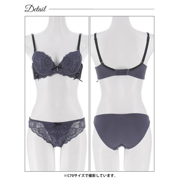 スウィートレースアップ脇高ブラジャー&フルバックショーツ | Dazzy | 詳細画像14 