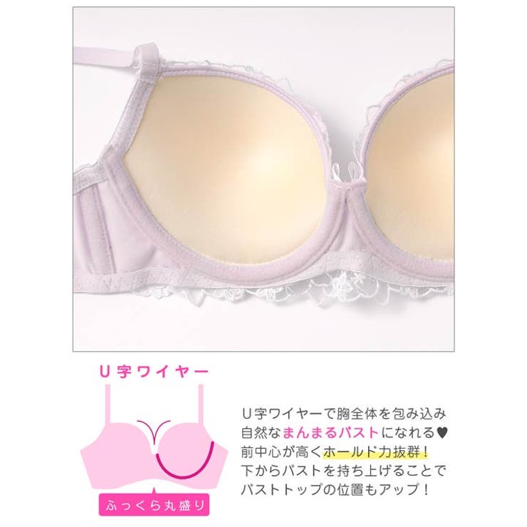 パステルエアリーフラワーブラジャー&フルバックショーツ | Dazzy | 詳細画像11 