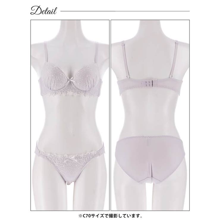 パステルエアリーフラワーブラジャー&フルバックショーツ | Dazzy | 詳細画像13 