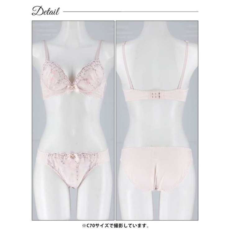 パステルメルティフラワーブラジャー&フルバックショーツ | Dazzy | 詳細画像12 