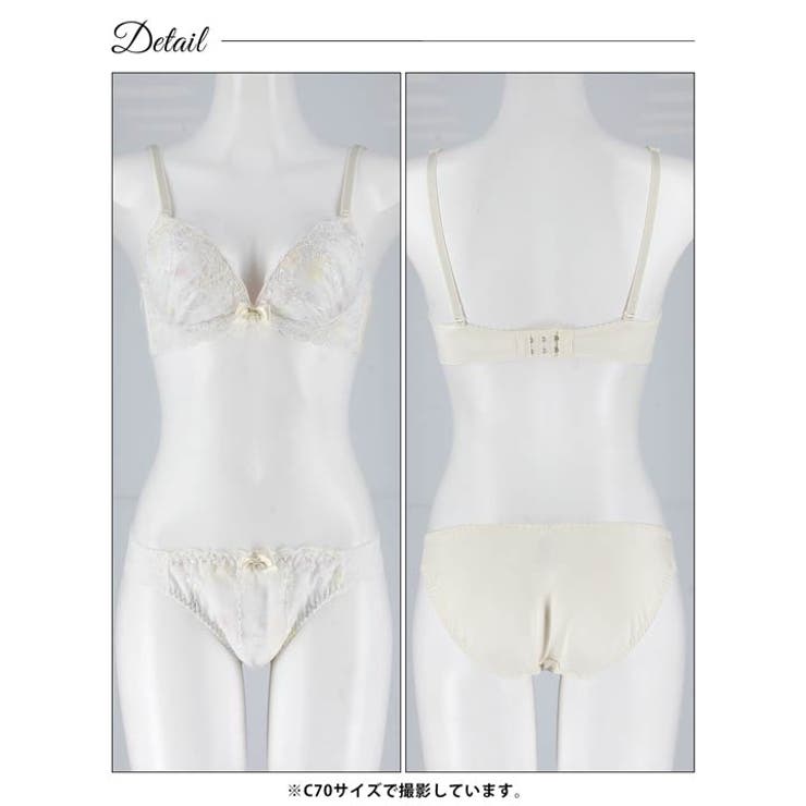 パステルメルティフラワーブラジャー&フルバックショーツ | Dazzy | 詳細画像13 