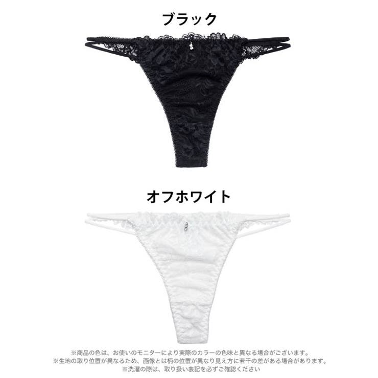 フラワーレースストリングTバックショーツ単品 | Dazzy | 詳細画像5 