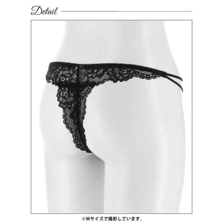 フラワーレースストリングTバックショーツ単品 | Dazzy | 詳細画像7 