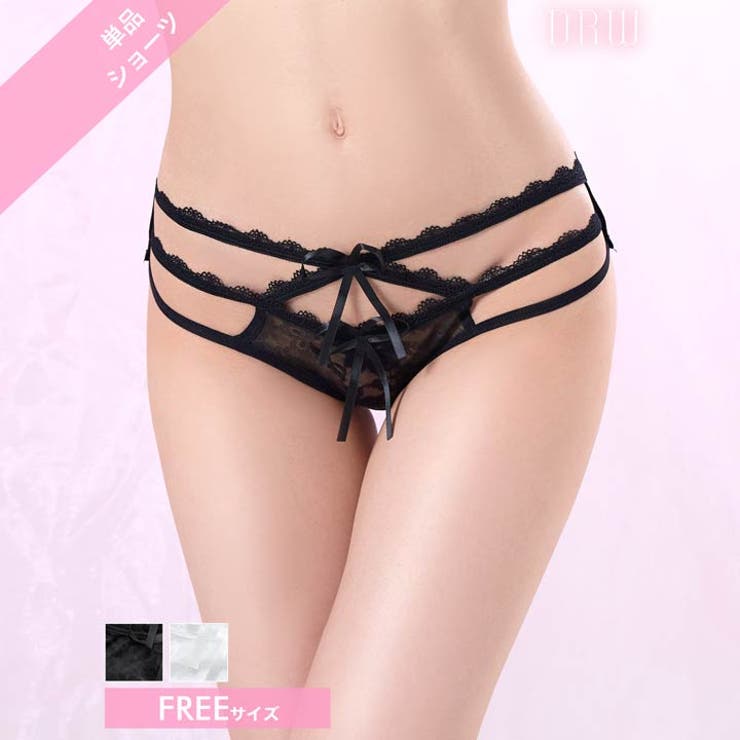カットアウトコードレースバック透けフルバックショーツ単品 | Dazzy | 詳細画像1 
