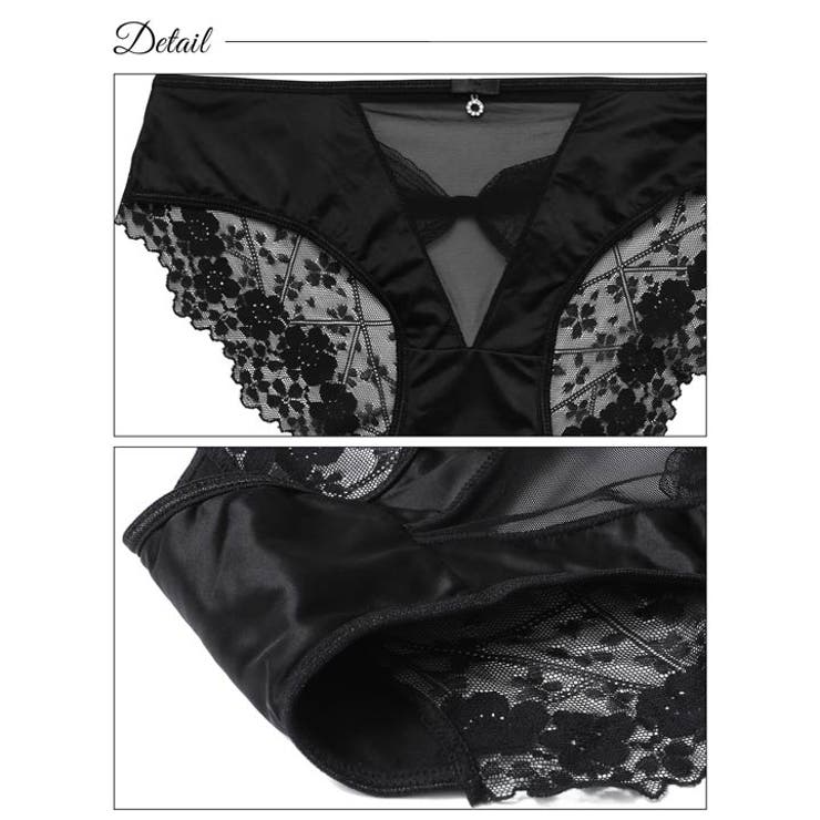 シアーチュールリボンバック透けフルバックショーツ単品 | Dazzy | 詳細画像8 