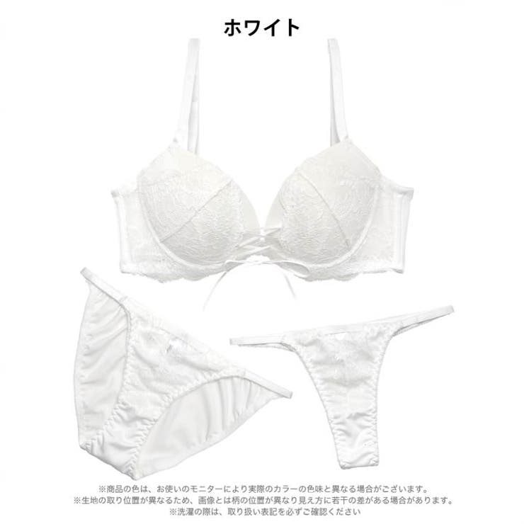 【3点セット】【GHIサイズ】エレガントレースアップ脇高ブラジャー&フルバック&… | Dazzy | 詳細画像11 