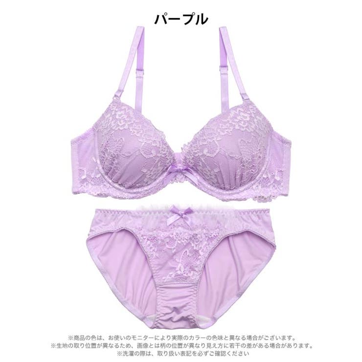 スウィートフラワーレースブラジャー&フルバックショーツ | Dazzy | 詳細画像10 