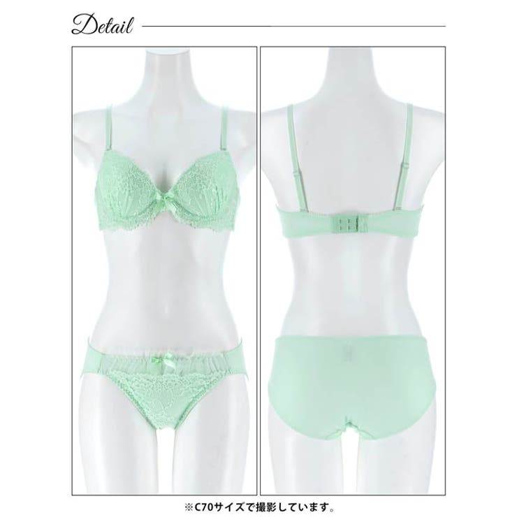 スウィートフラワーレースブラジャー&フルバックショーツ | Dazzy | 詳細画像14 