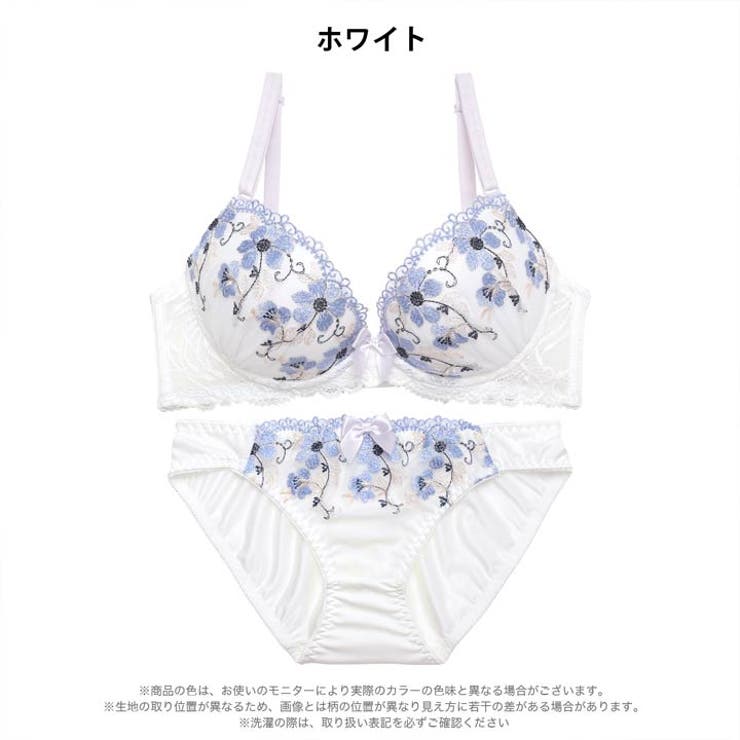 チャーミングボタニカルフラワーブラジャー&フルバックショーツ | Dazzy | 詳細画像7 