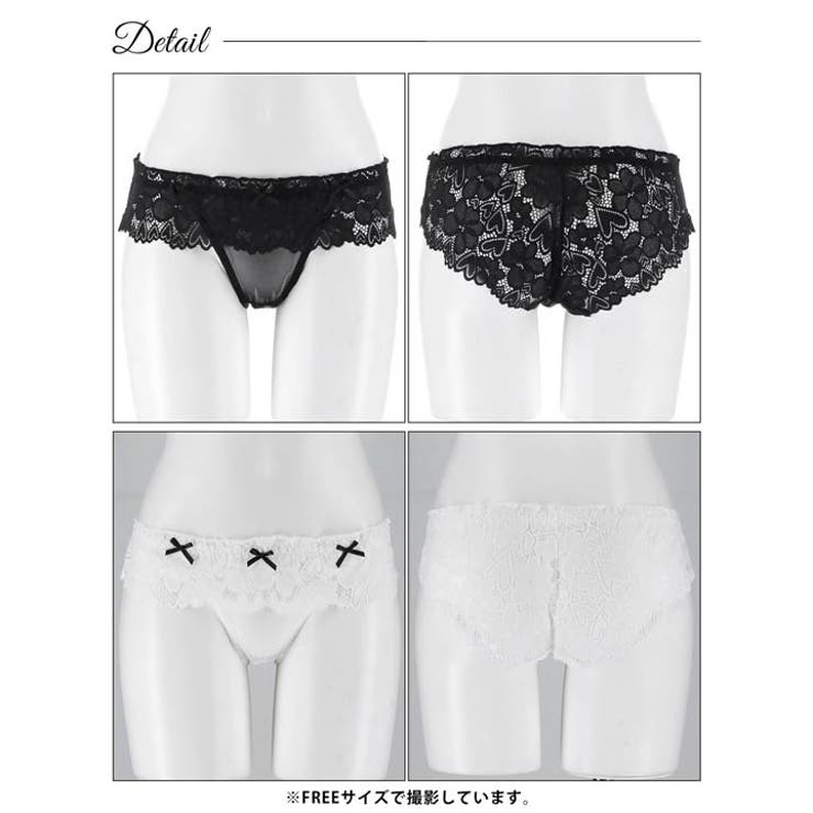 スウィートリボンレースフルバックショーツ単品 | Dazzy | 詳細画像6 