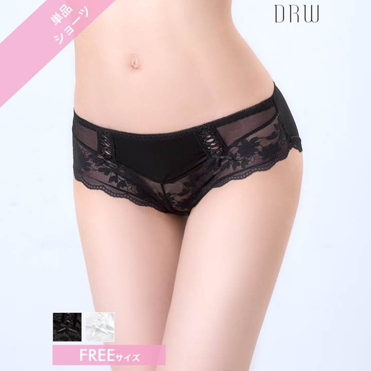 シースルーフラワースピンドルフルバックショーツ単品 | Dazzy | 詳細画像1 