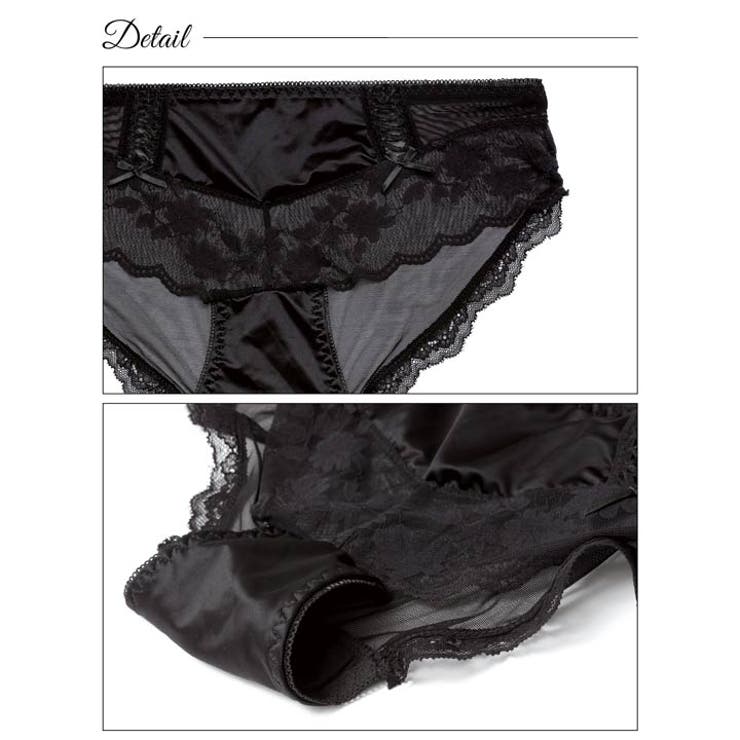シースルーフラワースピンドルフルバックショーツ単品 | Dazzy | 詳細画像7 
