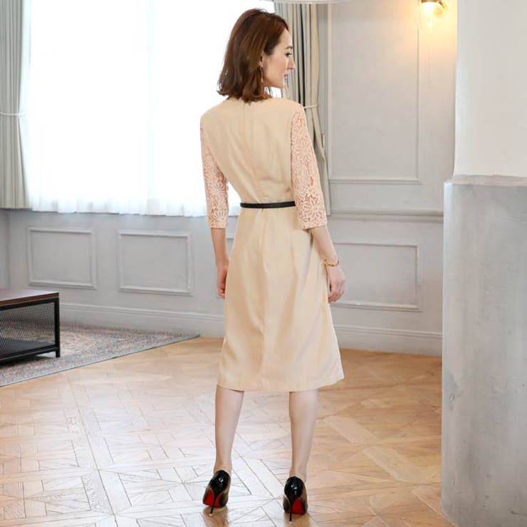 レースサイドスイッチノーブルワンピースドレス | Dazzy | 詳細画像8 