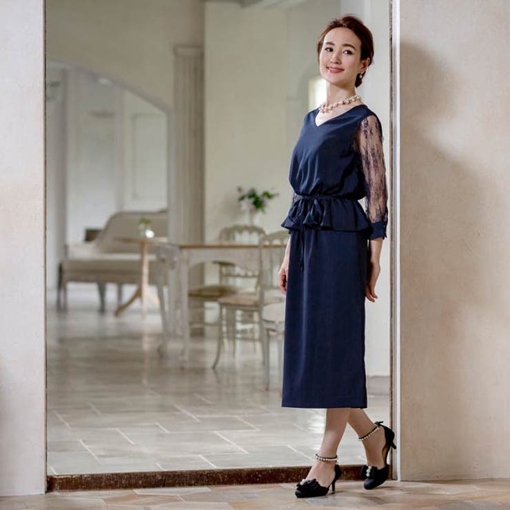 5cmヒール [選べるアンクルストラップ][2way]パールリボンラウンドトゥパ… | Dazzy | 詳細画像2 