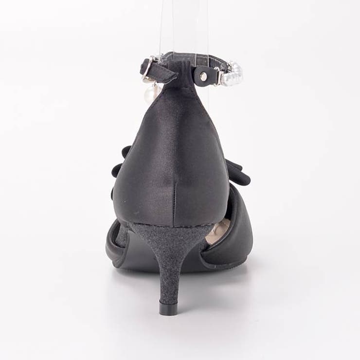 5cmヒール [選べるアンクルストラップ][2way]パールリボンラウンドトゥパ… | Dazzy | 詳細画像7 