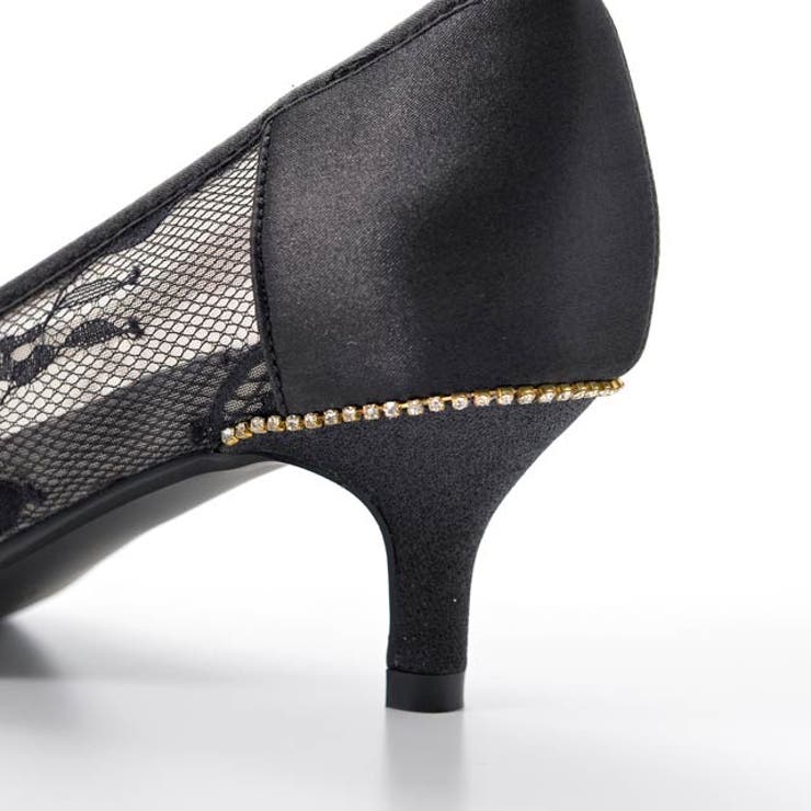 5cmヒール/シアーレースポインテッドトゥパンプス new | Dazzy | 詳細画像7 