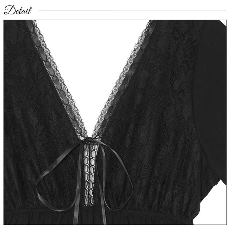 ルームウェア ワンピース フロントレースロングワンピース 品番 Dy Dazzy デイジー のレディースファッション通販 Shoplist ショップリスト