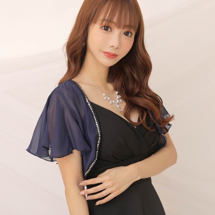ボレロ 結婚式 スパンコール[品番：DY000016663]｜Dazzy（デイジー）の 