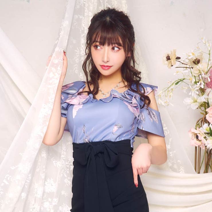 キャバ ドレス フラワー[品番：DY000020327]｜Dazzy（デイジー