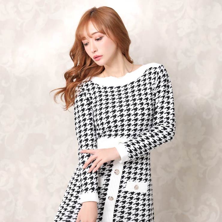 ワンピース 千鳥格子柄 フレア 品番 Dy Dazzy デイジー のレディースファッション通販 Shoplist ショップリスト