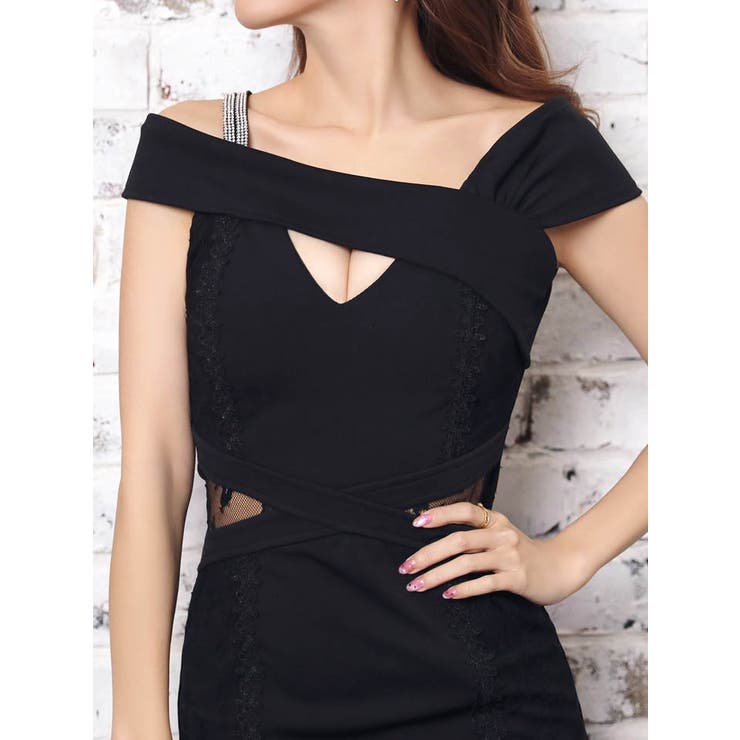 キャバ ドレス ワンカラー[品番：DY000020832]｜Dazzy（デイジー）の