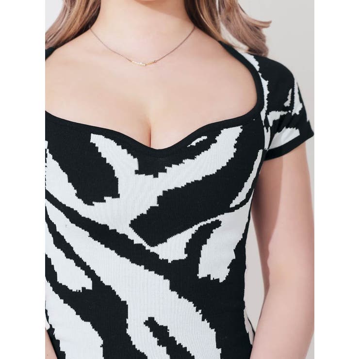 ワンピース レディース ゼブラ柄 | Dazzy | 詳細画像7